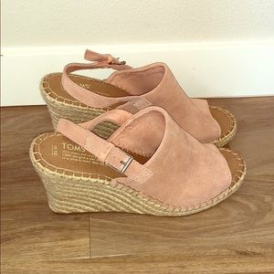 Toms Monica Suede Espadrille Wedge